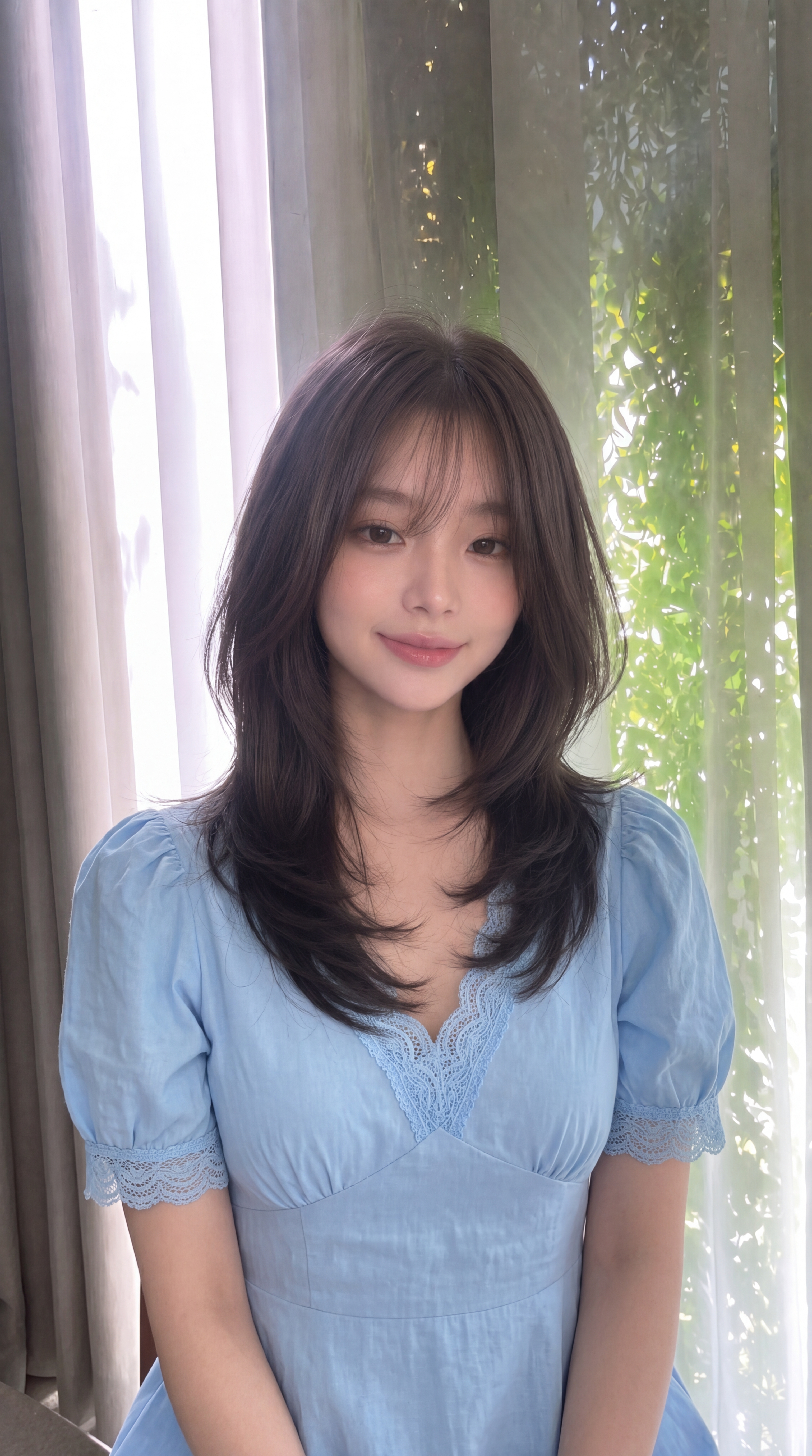 광교 하이레이어드컷 위스퍼그로브 자연스럽게 흐르는 긴머리 레이어드