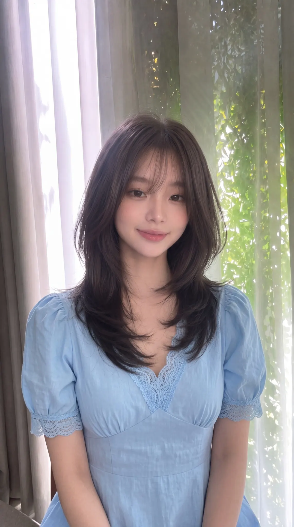 광교 하이레이어드컷 위스퍼그로브 자연스럽게 흐르는 긴머리 레이어드