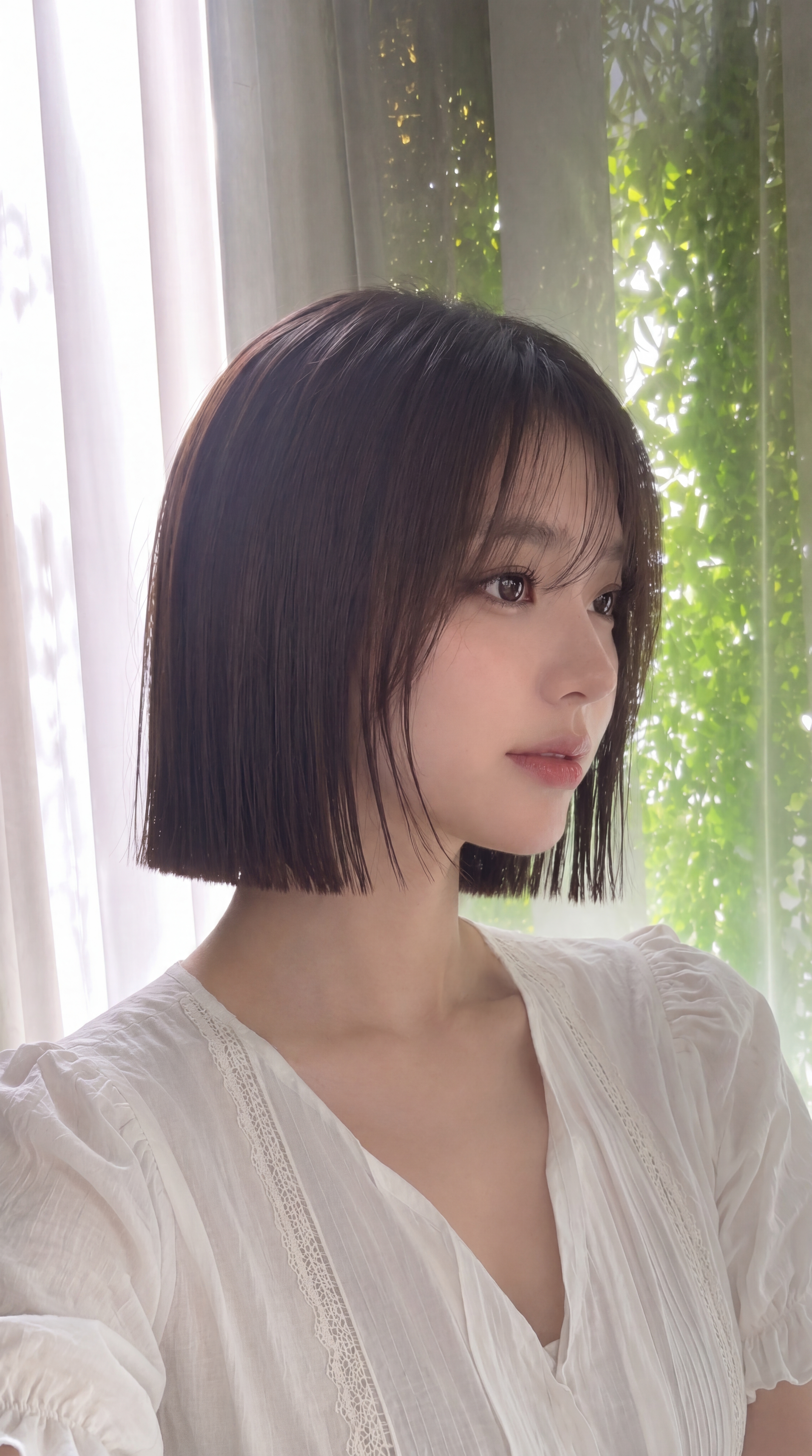 광교미용실 위스퍼그로브 태슬컷 볼륨매직 단발 스타일