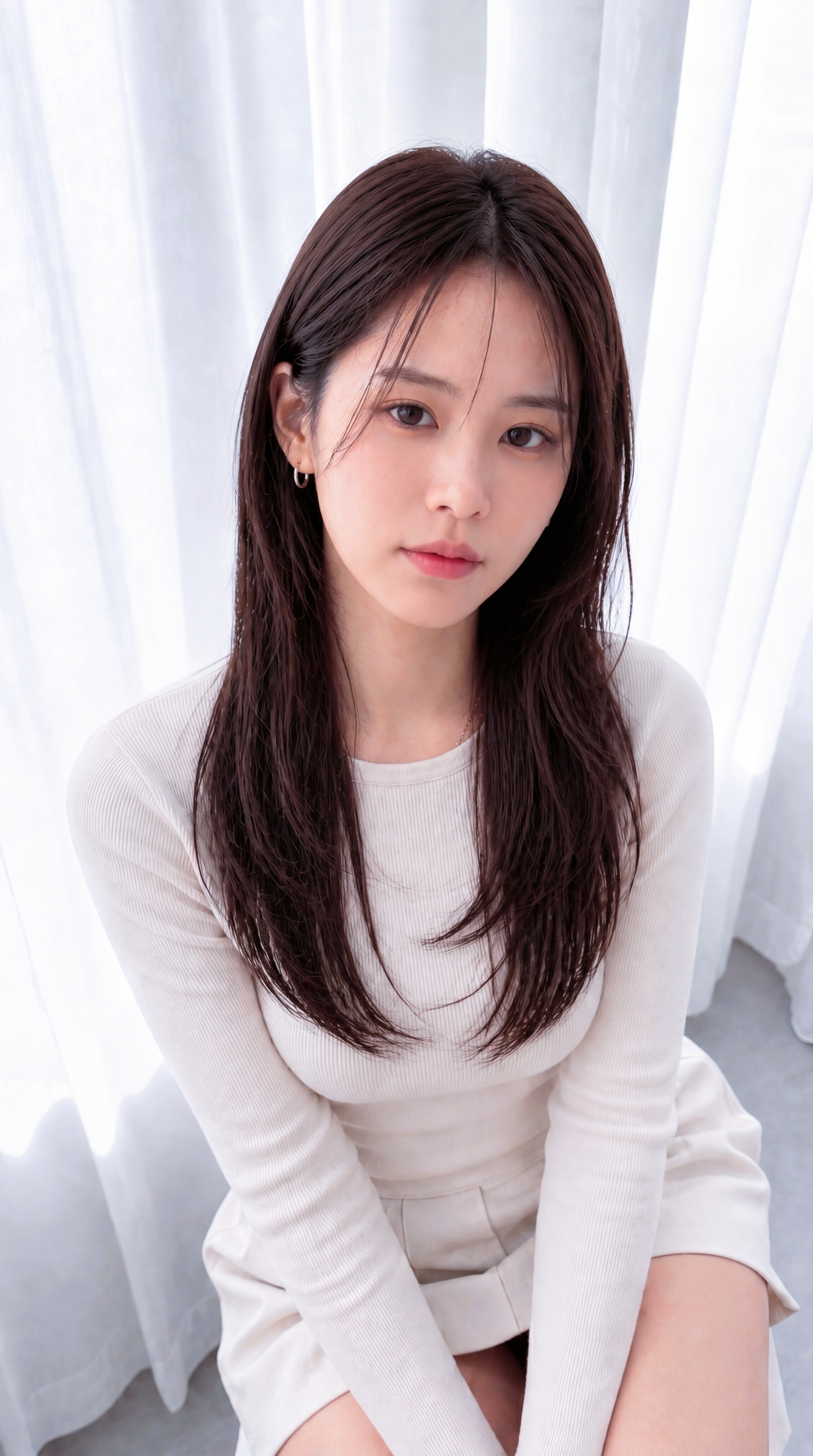 광교 단발 볼륨매직 위스퍼그로브 C컬펌 스타일